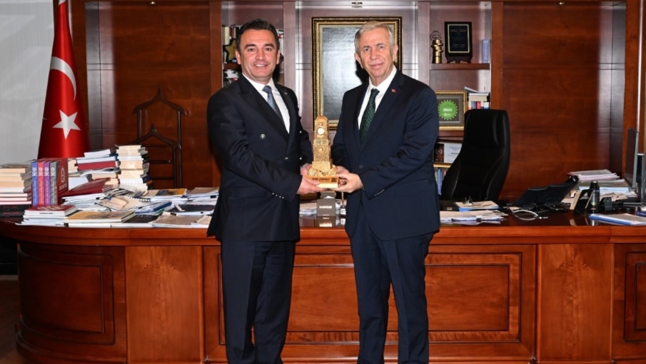 Habil Dökmeci ile Mansur Yavaş Sivrihisar için görüştü